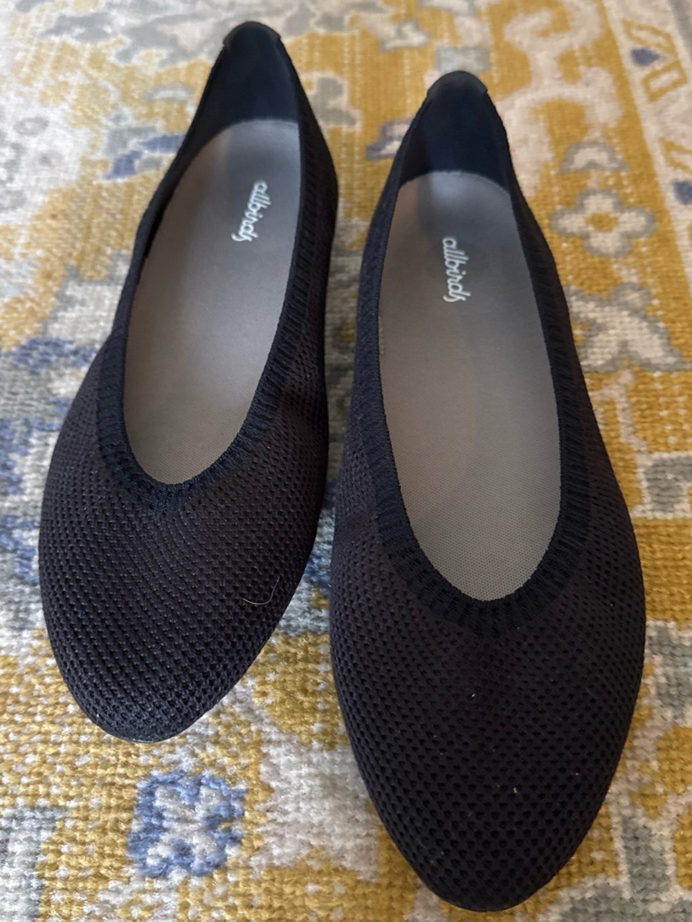 allbirds Black Knit Ballet Flats